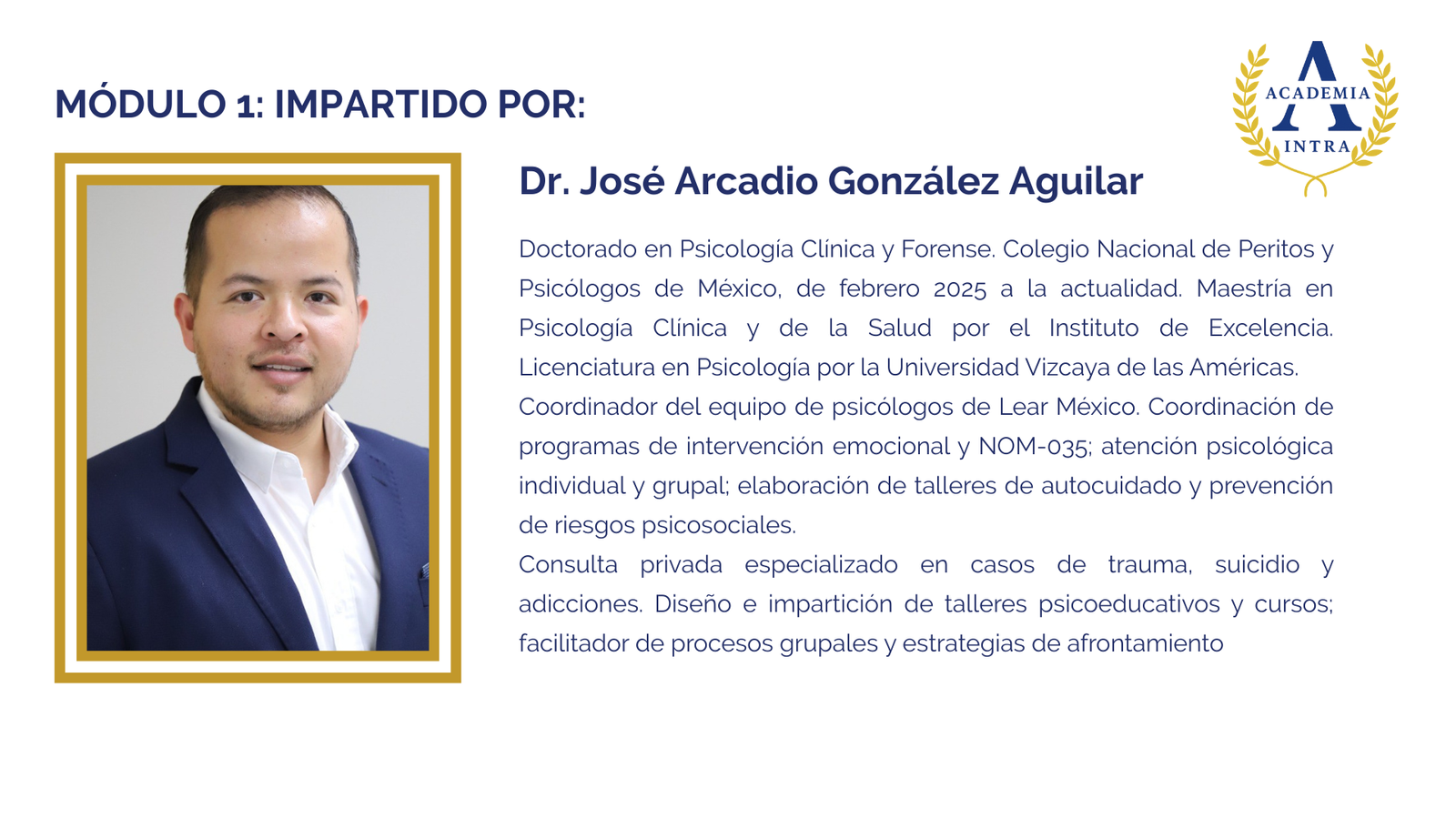 Dr. José Arcadio González Aguilar