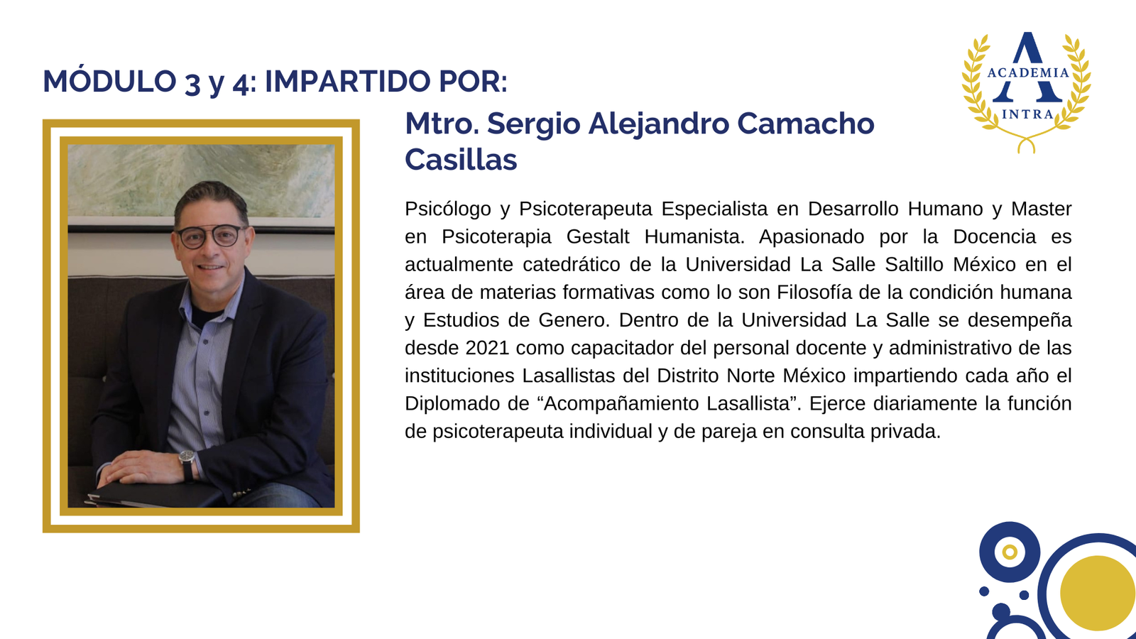 Mtro. Sergio Alejandro Camacho Casillas