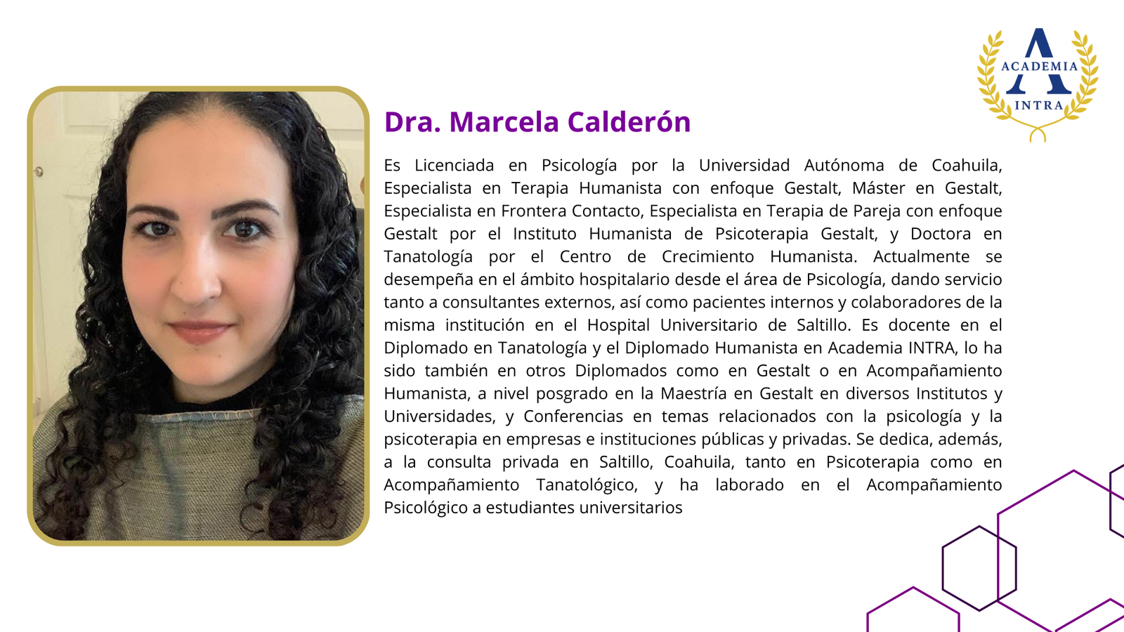 Dra. Marcela Calderón